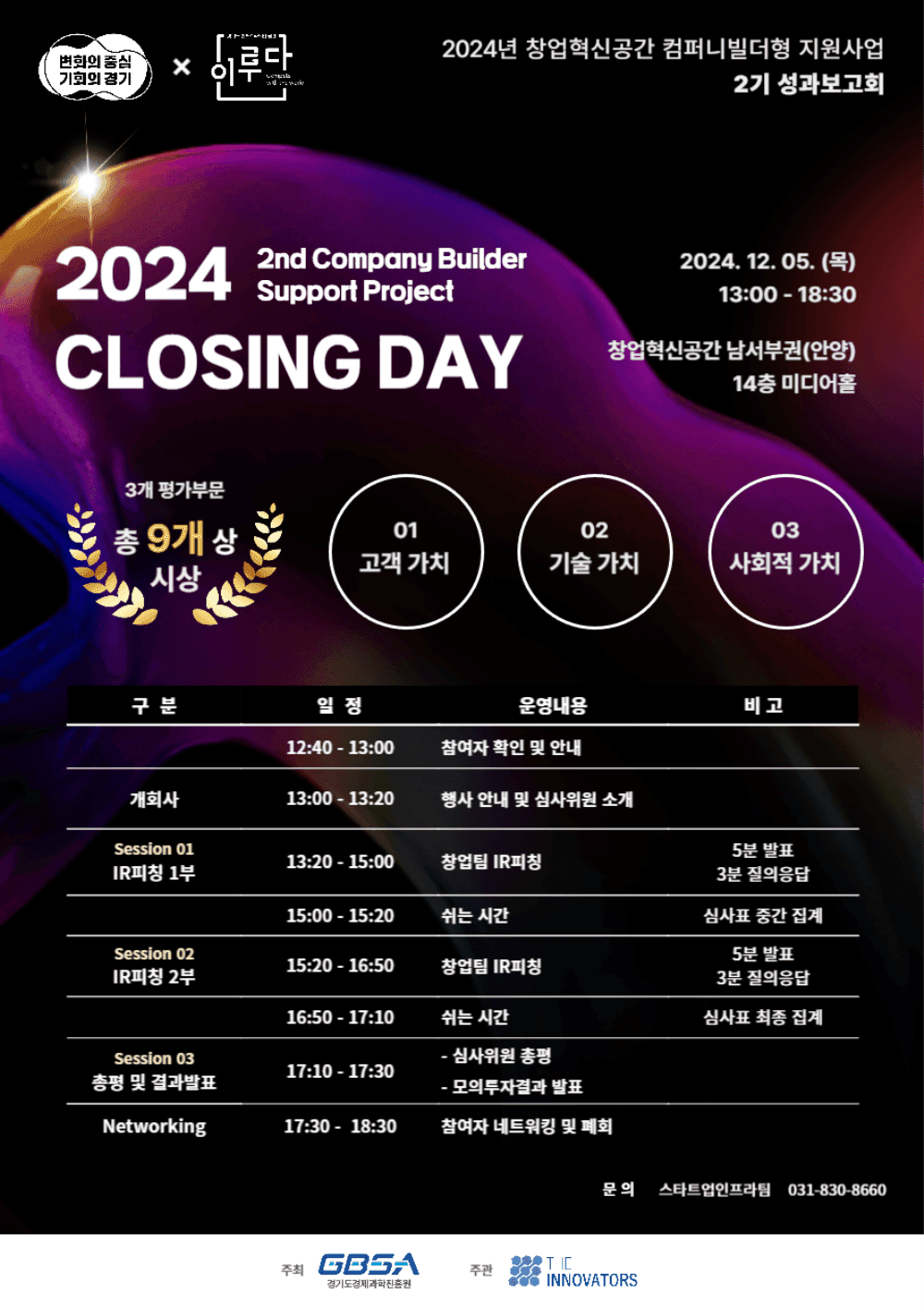 2024년 창업혁신공간 컴퍼니빌더형 지원사업 2기 클로징데이-1